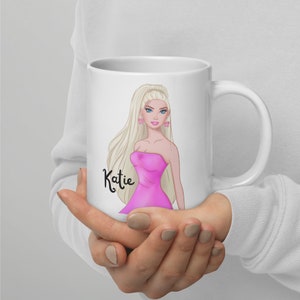 Personalisierte 20 Unzen weiße glänzende Tasse