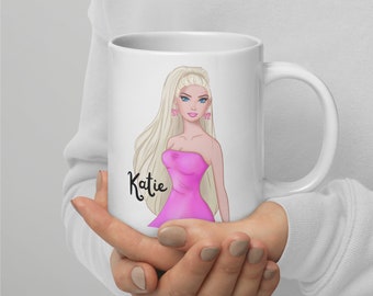 Personalized 20 oz White glossy Mug