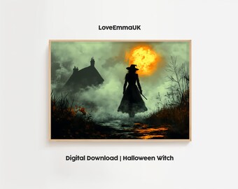 Digital Download | Printable Halloween Witch Wall Art