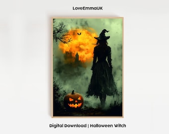 Digital Download | Printable Halloween Witch Wall Art