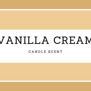 Candela profumata alla crema di vaniglia: cera completamente naturale, 12 once
