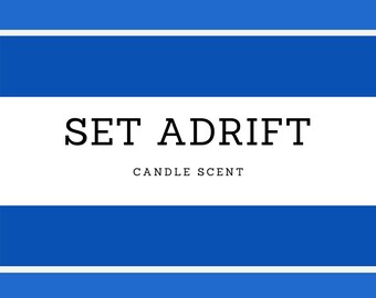 Set Adrift: Premium Duftkerze aus natürlichem Wachs 12 Unzen