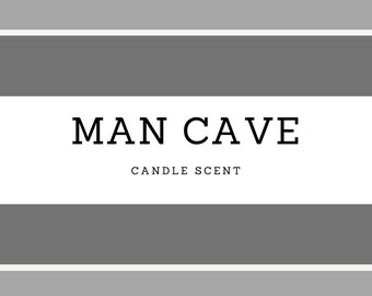 Man Cave:Premium Scented 12oz Natural Wax Candle