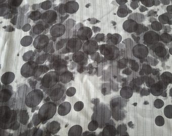 Luxurious grey viscose fabric from Italy, deadstock woven fabric