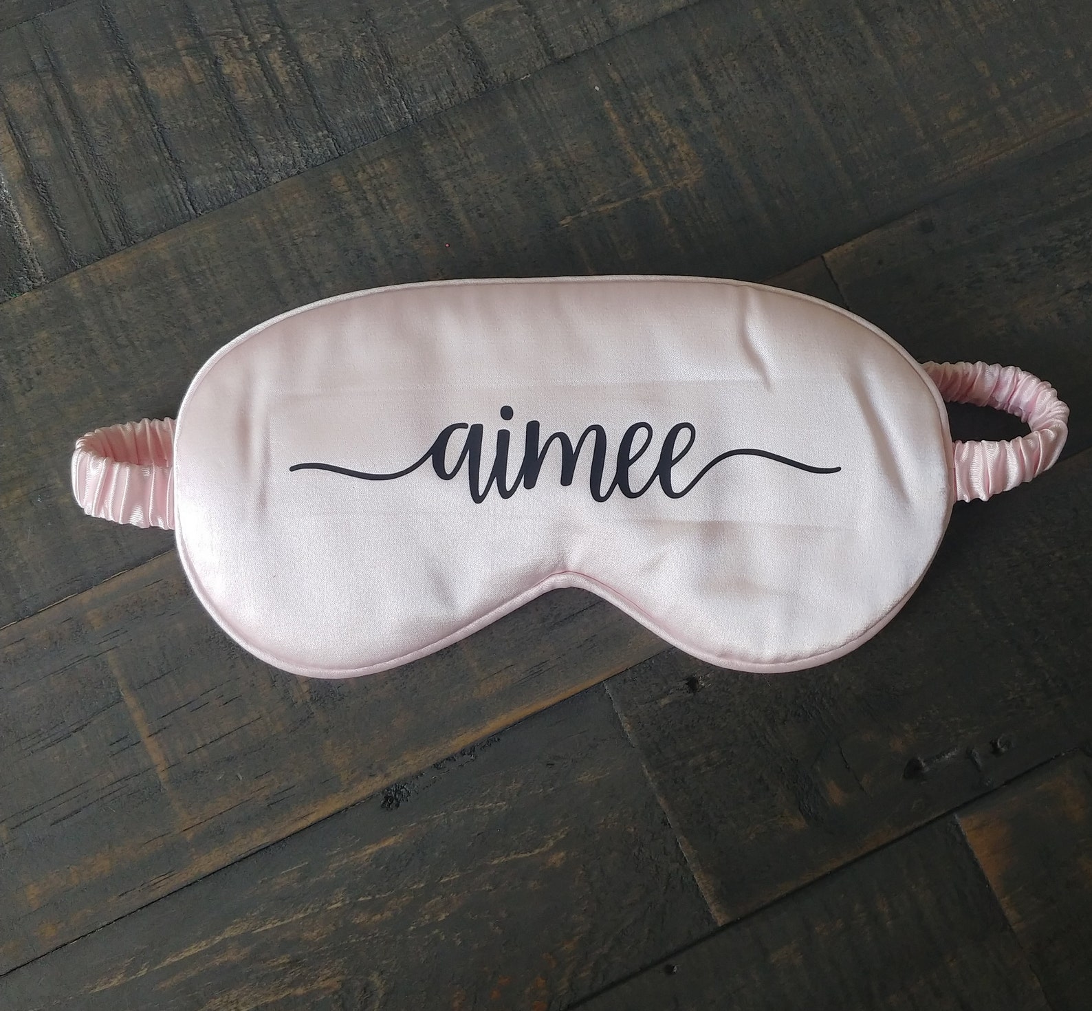 Custom Satin Sleep Masks Personalized Eye Masks Bridal Sleep Etsy