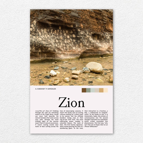 Zion National Park Photography Print 3