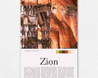 Zion National Park Photography Print 1