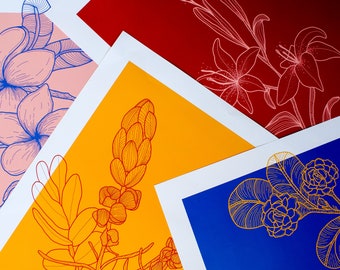 Pinoy Floral Art Print w/ Poem Collection