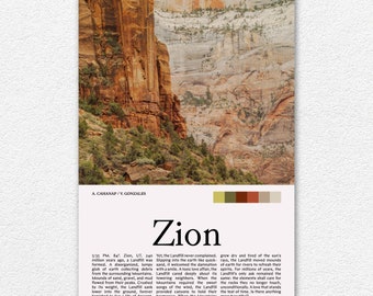 Zion National Park Photography Print 2