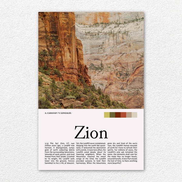 Zion National Park Photography Print 2