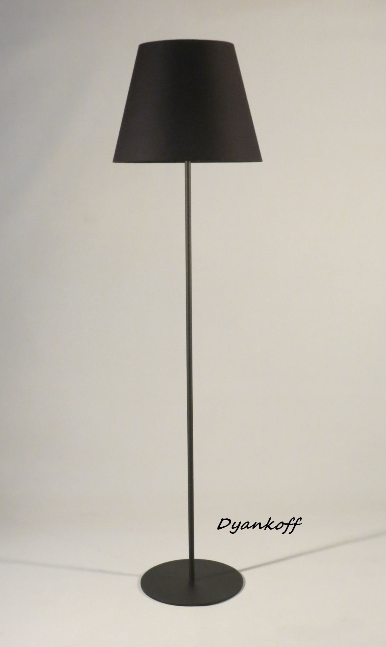 Handmade Floor Lamp With Empire Lampshade Made From Metal and Etsy