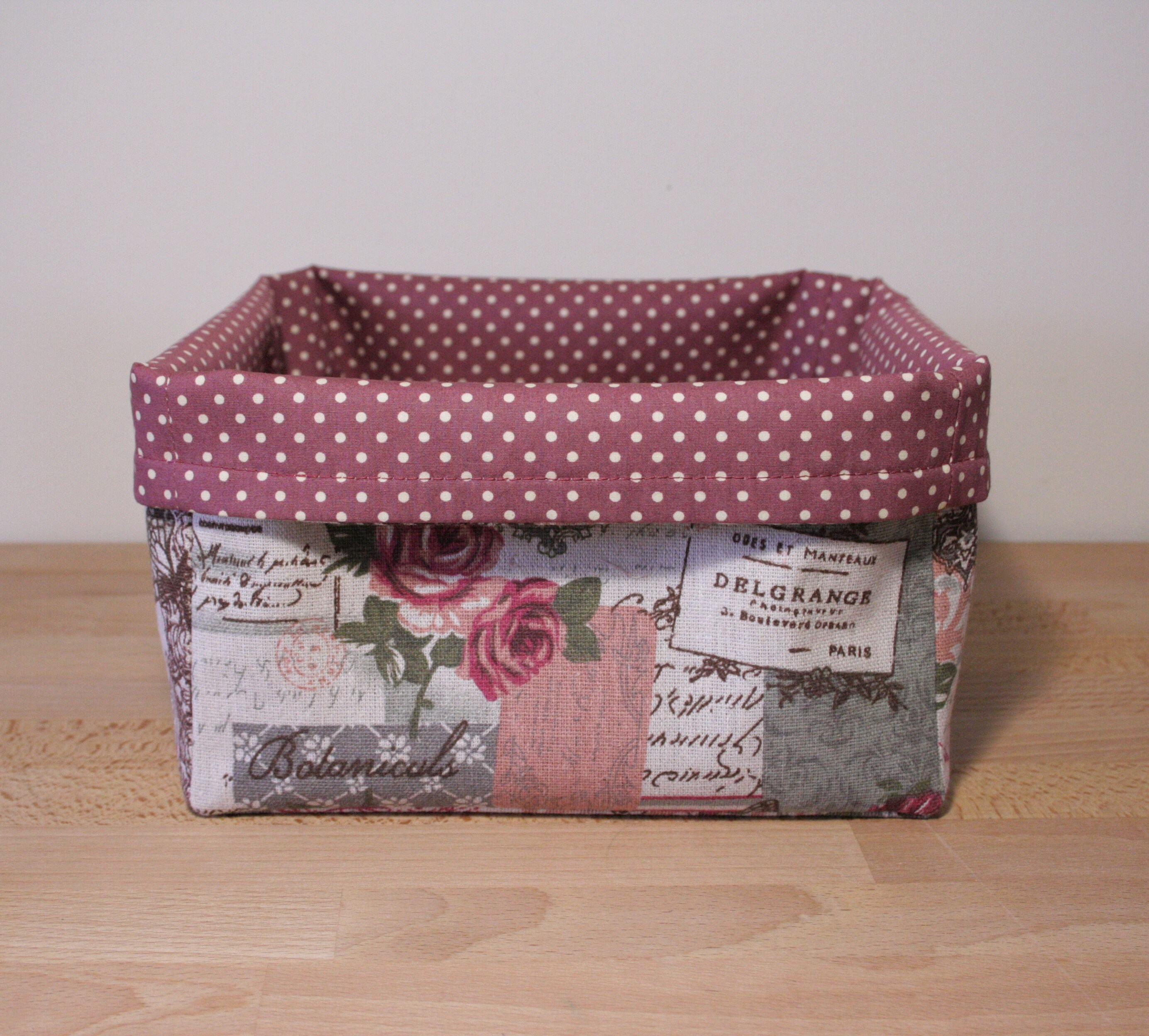 Cesta de almacenamiento olla de almacenamiento de tela caja | Etsy