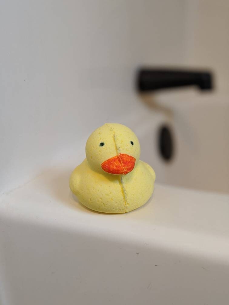 Duck bath bomb surprise rubber ducky inside large bath Etsy