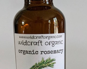 Organic Rosemary Essential Oil | 100 % Pure Organic Therapeutic Grade Essential Oil | USDA Certified Organic Rosemary Essential Oil