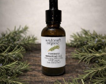 Organic Rosemary Essential Oil | 100% Pure, Therapeutic Grade, 1 oz