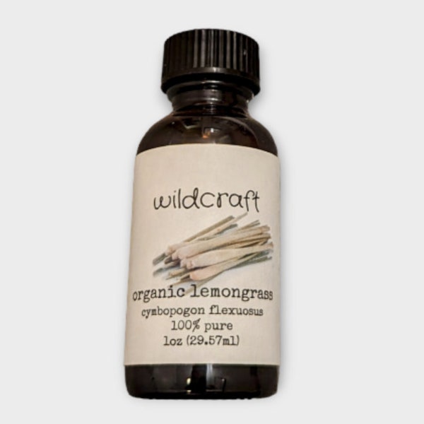 Organic Lemongrass Essential Oil | 100% Pure Therapeutic Grade Essential Oil |  USDA Organic Lemongrass Essential Oil | All Natural Oil
