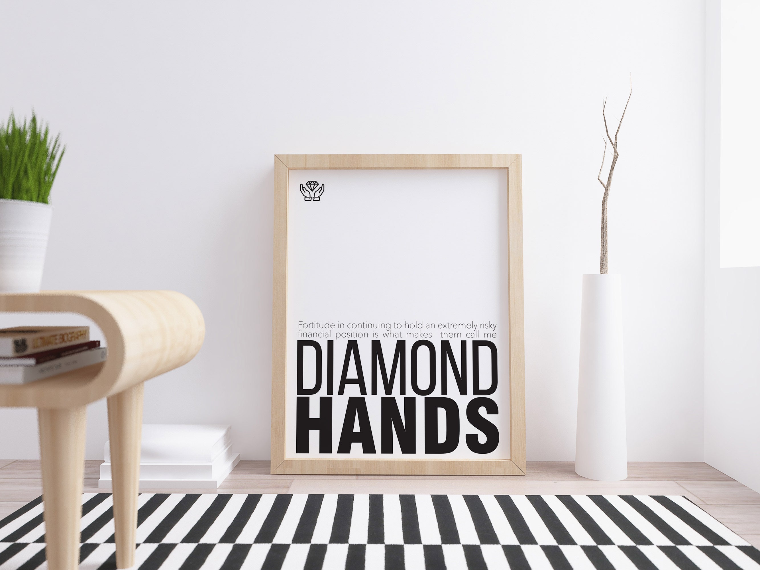 Diamond Hands Definition/ Printable Wall Art / Downloadable Etsy