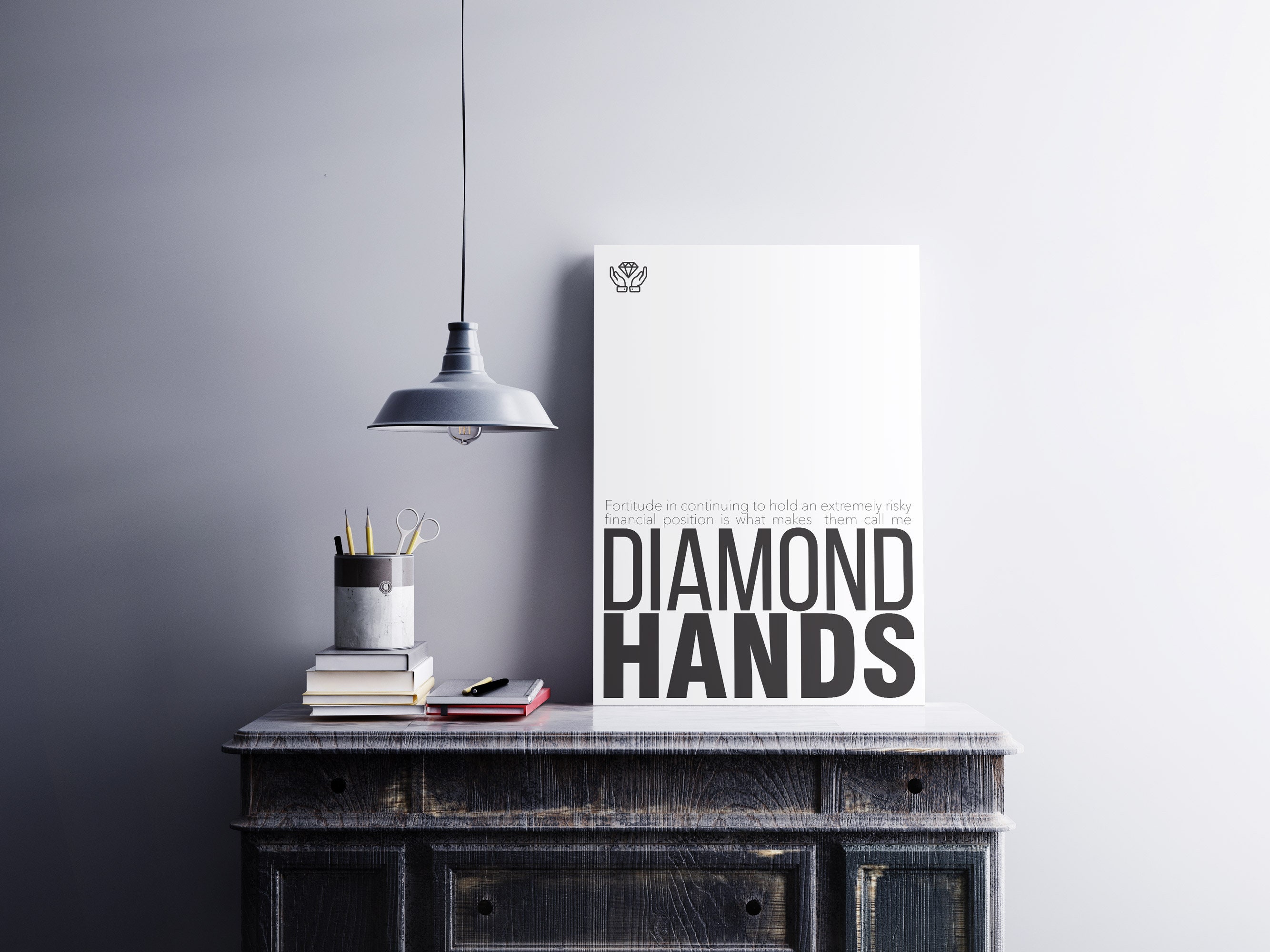 Diamond Hands Definition/ Printable Wall Art / Downloadable Etsy