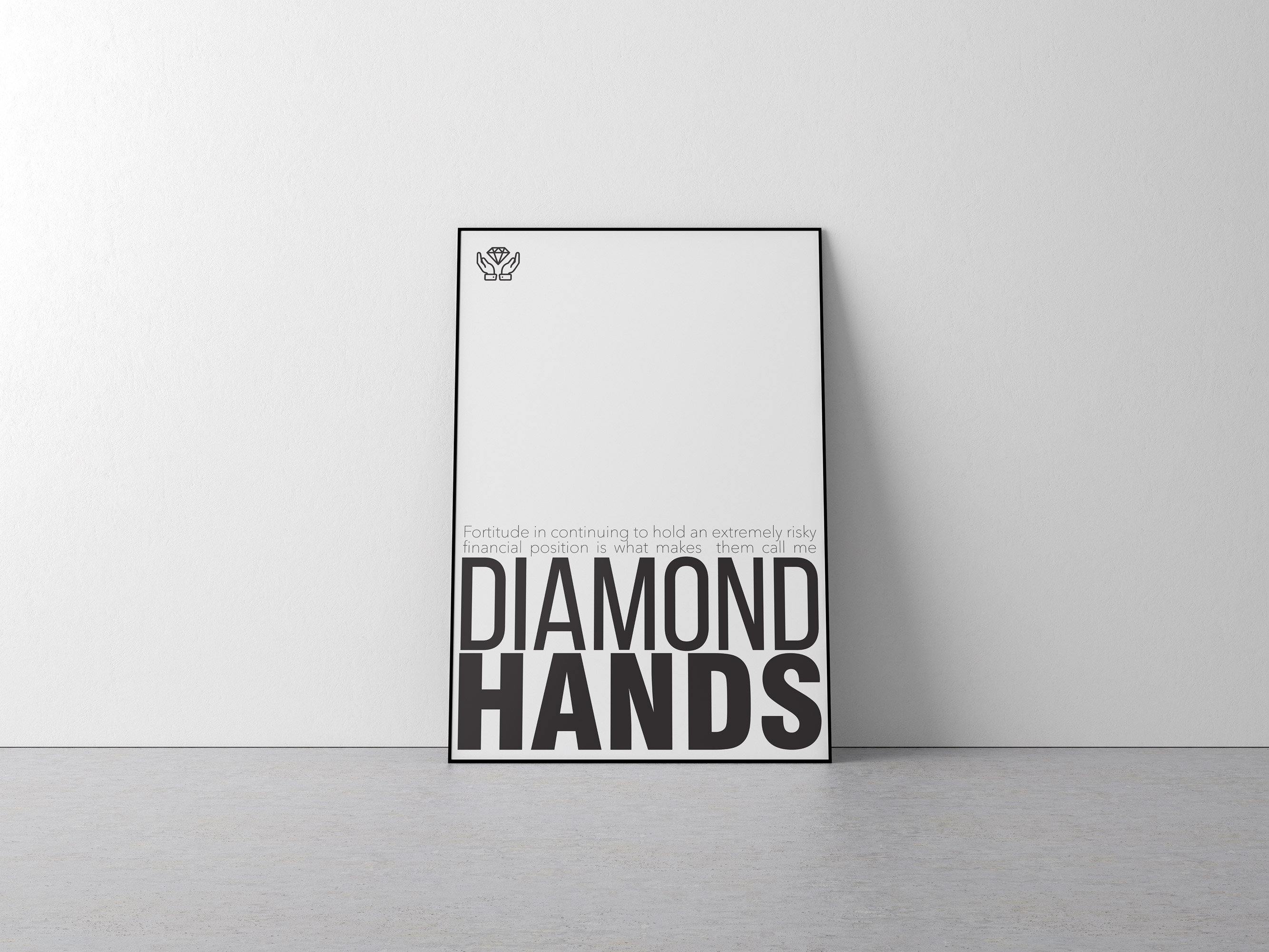 Diamond Hands Definition/ Printable Wall Art / Downloadable Etsy