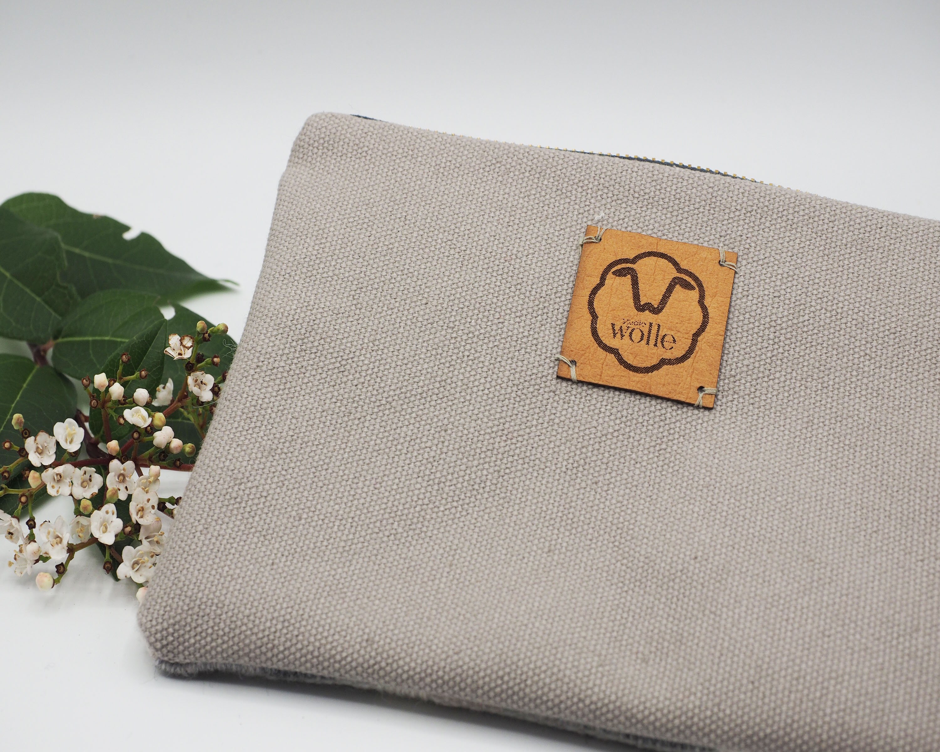 Handwoven Zipper Pouch Travel Clutch Bag Red and Cobble - Etsy