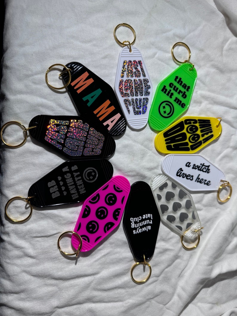 Retro Motel Keychains, Cute Motel Keychains, Motel Keychains Funny ...