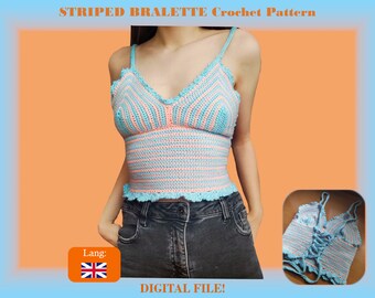 GESTREEPTE BRALETTE haakpatroon | Makkelijk zomertopje om te haken