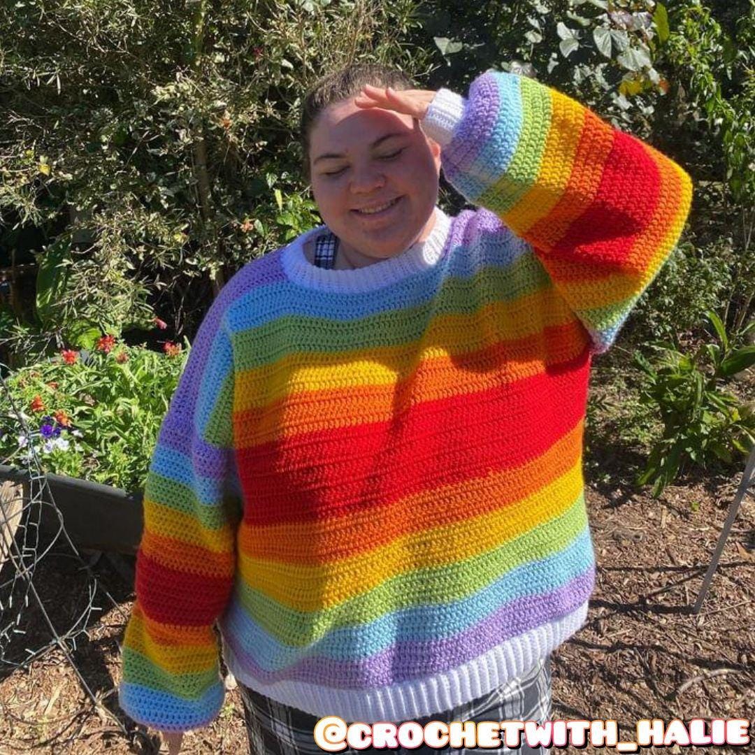 KIT STRIPE CROCHET SWEATER