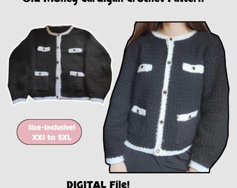 Haakpatroon voor een vest geïnspireerd op oud geld | Geschikt voor beginners