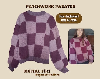 Patchwork Trui Haakpatroon | Geschikt voor Beginners