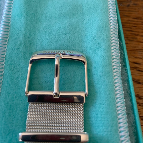 Tiffany & Co Somerset wide mesh Buckle bracelet