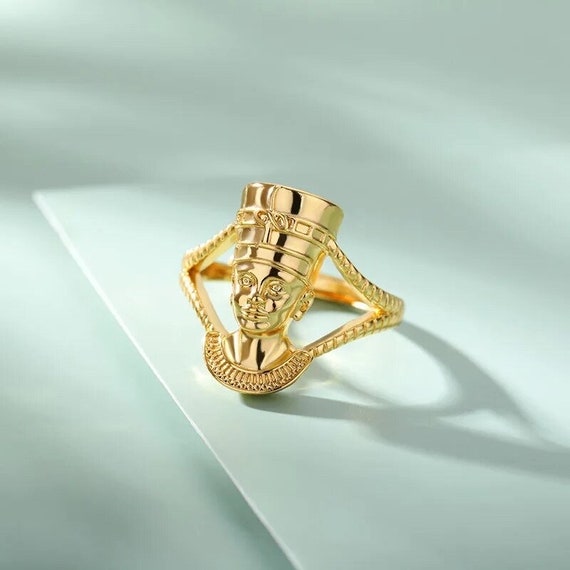 Nefertiti Ring gold Nefertiti Ring egyptian Jewelry goddess