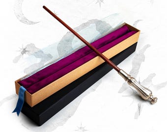 Wand No. 394 - 15" English Oak and Nickel Handle - Custom Wand