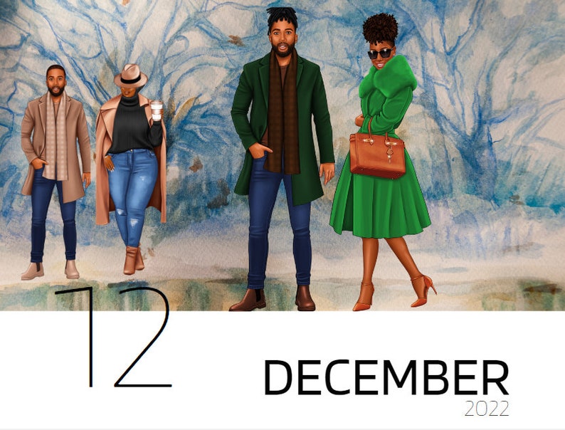2023 African American Calendar Black American Calendar Black Etsy