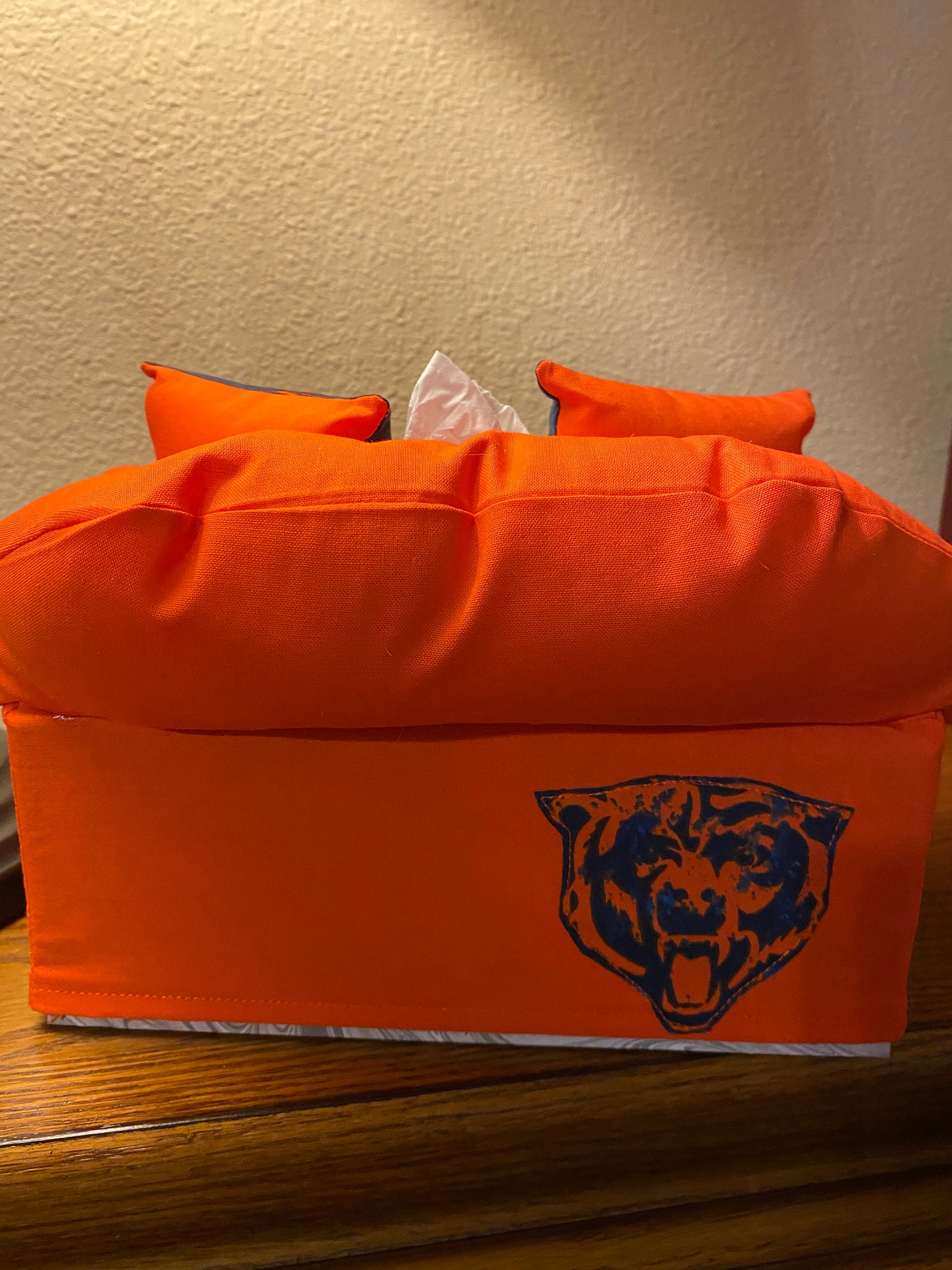 Chicago Bears handmade tissue box cover Etsy