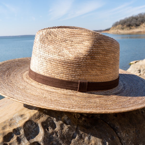 Handmade Palm Fedora, Womens Straw Hat, Mens Beach Hat, Summer Hat, Panama Wide Brim, SPF Sun Hat, Sombrero, Straw Bolero, Handmade Fedora