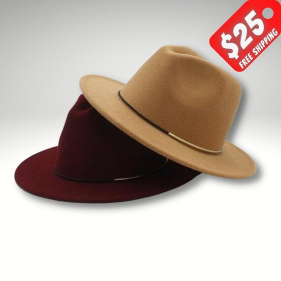 Khaki Fedora Tan Fedora Black Fedora 