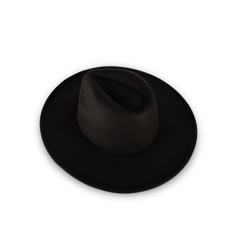 Black Fedora Womens Fedora Mens Fedora Handmade Fall Hat Etsy