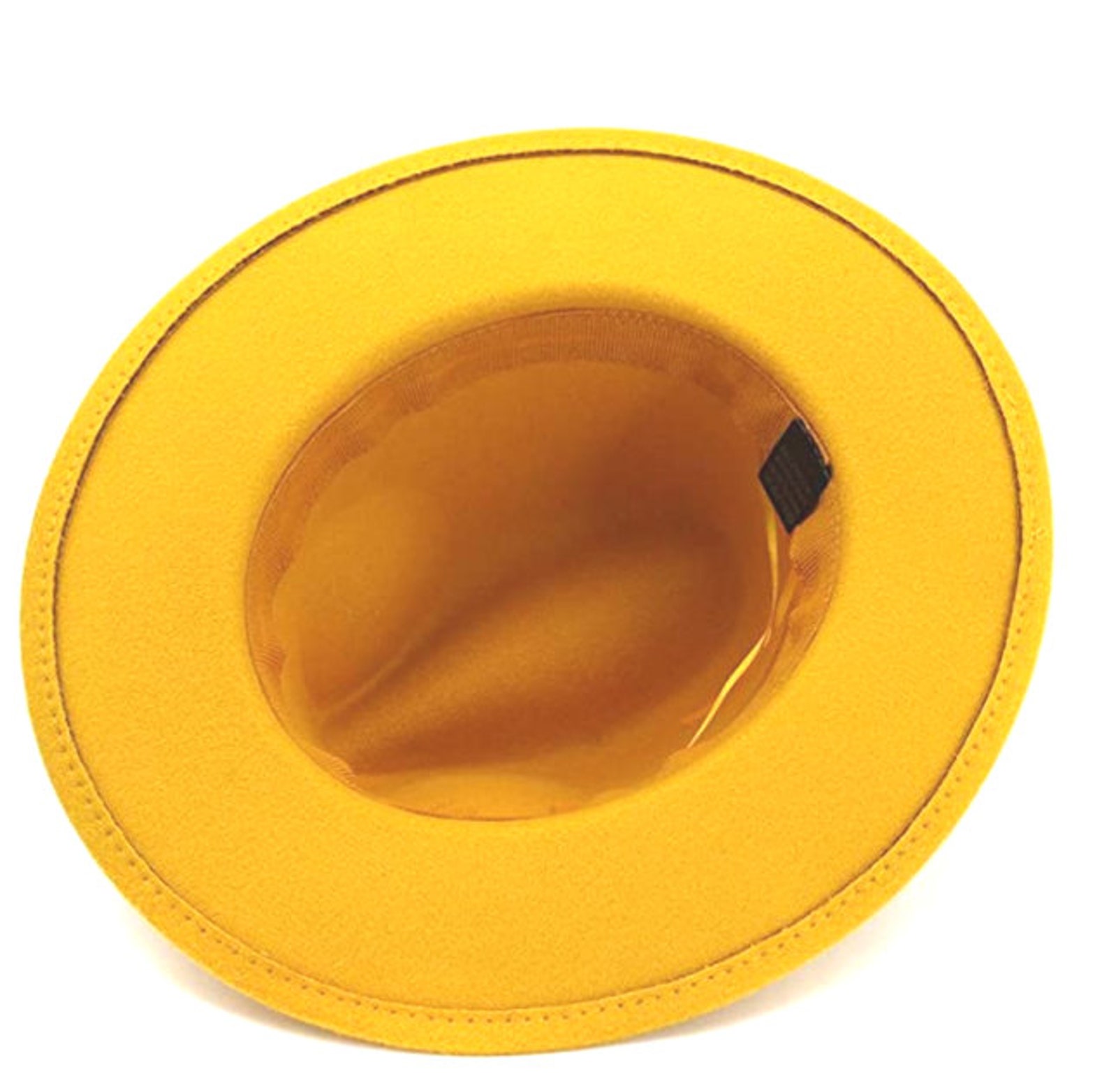 Yellow Fedora Women's Fedora Men's Fedora Wide Brim Etsy