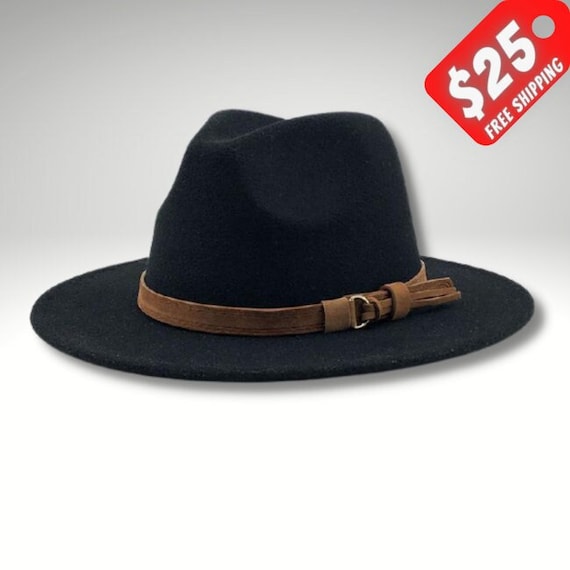 Black Fedora Fedora Hat Bands Plain 