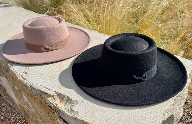 Fedoras Wide Brim Hat Summer Hat Womens Hat Womens Fedora Etsy
