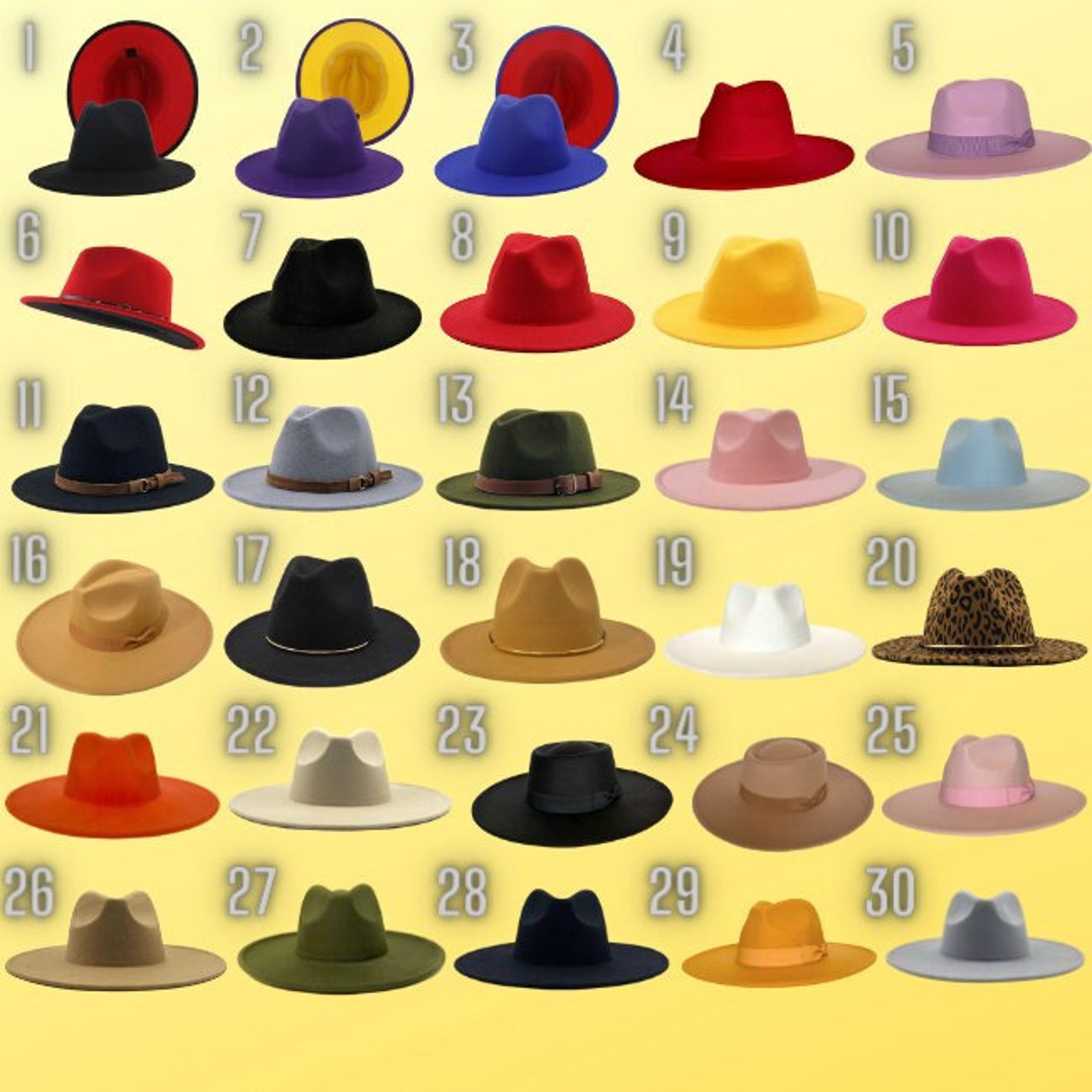 Fedoras Wide Brim Hat Summer Hat Womens Hat Womens Fedora - Etsy