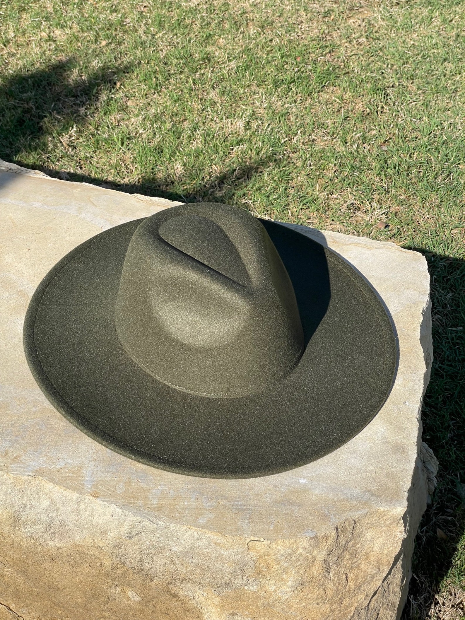 Olive Green Fedora Womens Fedora Mens Fedora Green Color Etsy