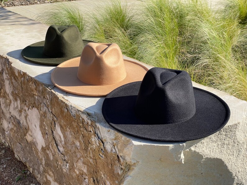 Fedoras Wide Brim Hat Summer Hat Womens Hat Womens Fedora Etsy