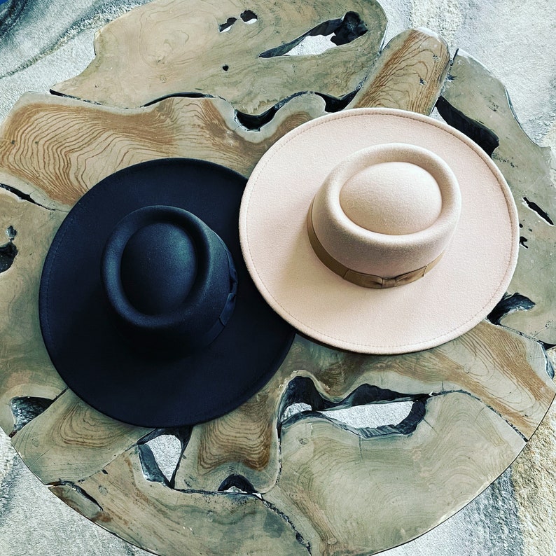 Fedoras Wide Brim Hat Summer Hat Womens Hat Womens Fedora Etsy