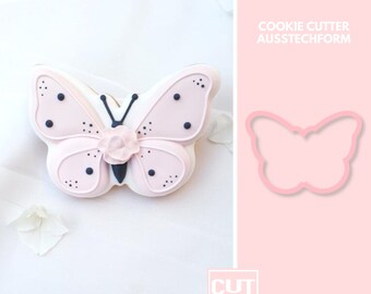 2122 Butterfly - Cookie Cutter  - Fondant Cutter - Clay Cutter - Dough Cutter- Ausstechform - Guetzliausstecher - Keksausstecher