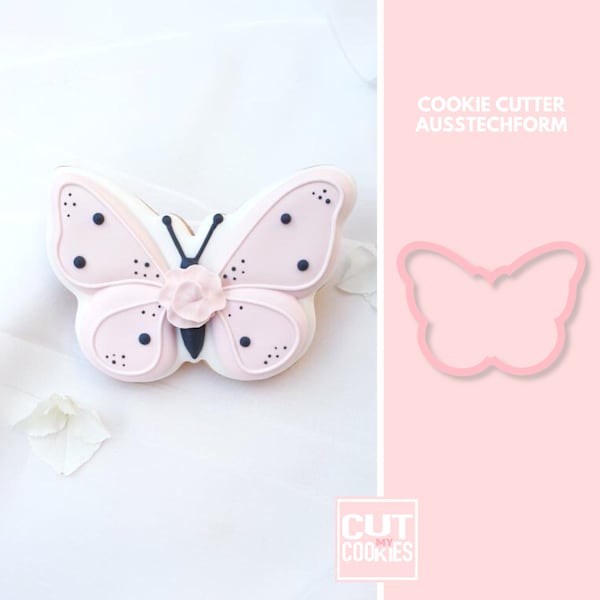 2122 Butterfly - Cookie Cutter  - Fondant Cutter - Clay Cutter - Dough Cutter- Ausstechform - Guetzliausstecher - Keksausstecher