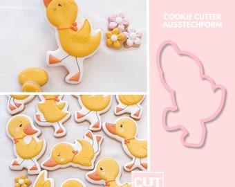 2507 Duckling Molly  - Cookie Cutter - Cookie Cutter  - Fondant Cutter - Clay Cutter - Dough Cutter