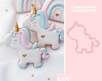 443 Unicorn - Cookie Cutter - Cookie Cutter  - Fondant Cutter - Clay Cutter - Dough Cutter