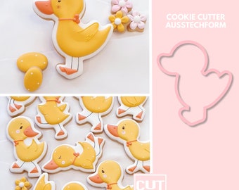 2502 Duckling Wilma  - Cookie Cutter - Cookie Cutter  - Fondant Cutter - Clay Cutter - Dough Cutter