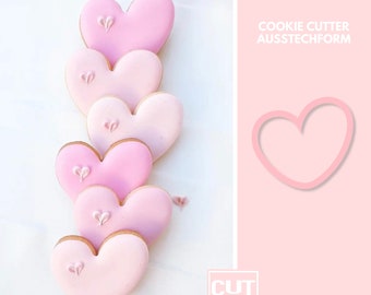 72 Heart - Cookie Cutter - Cookie Cutter  - Fondant Cutter - Clay Cutter - Dough Cutter